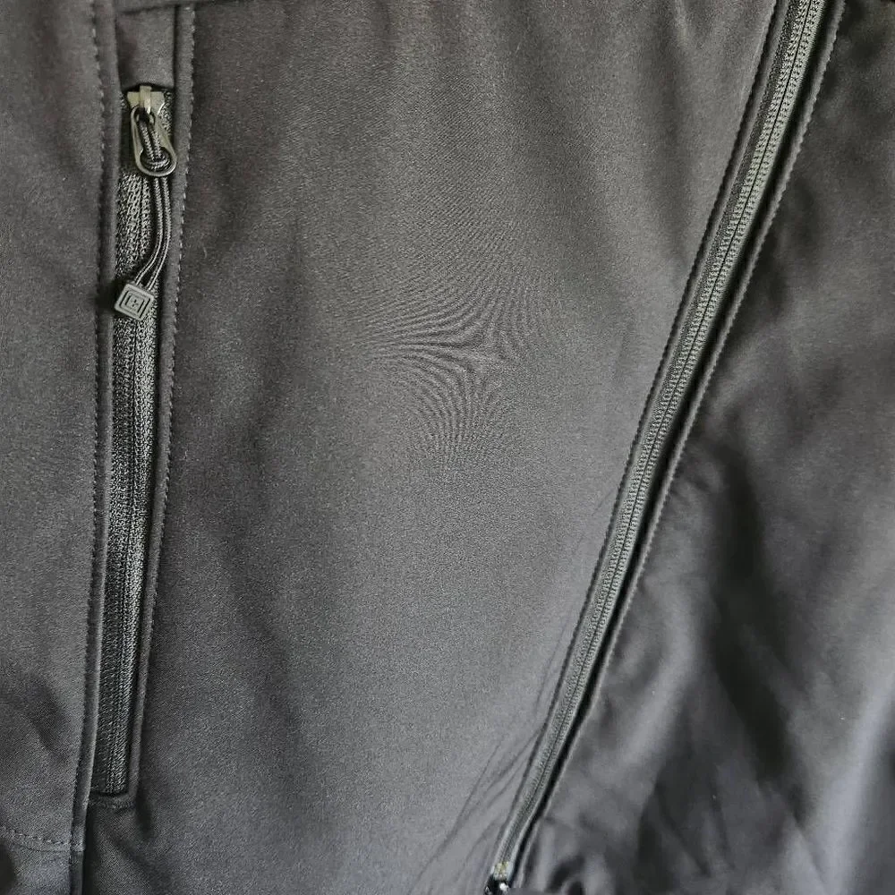 ‎5.11 Tactical Softshell Jacket Men's Small Black Full Zip Water Resistant